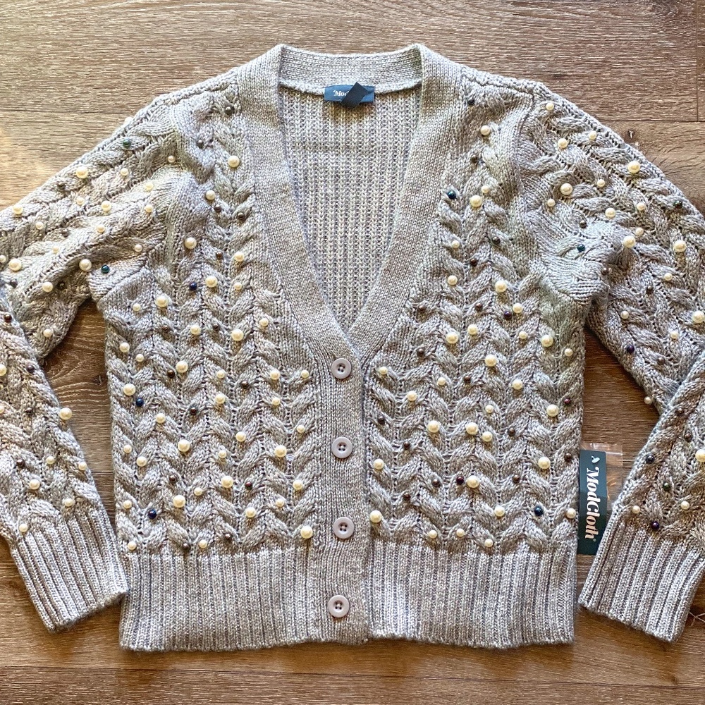 ModCloth Beaded Cardigan